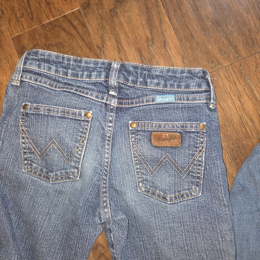 Girls Jeans Size 10 Lot Of Three, Old Navy, Wranger, Bootcut - Picture 6 of 6